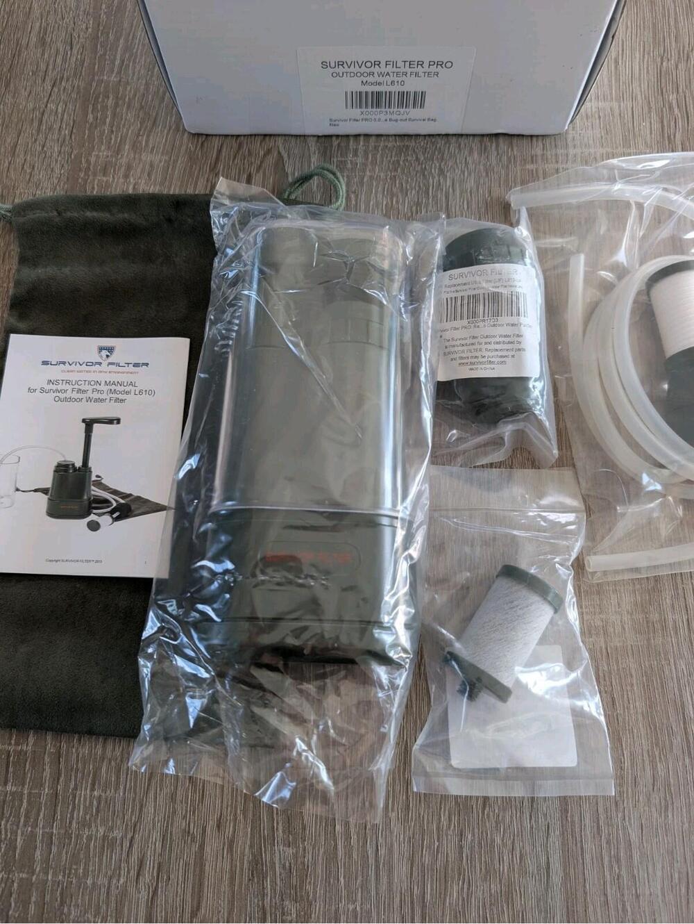 NEW Survivor Filter PRO L610 Camping Water Filtration System Replacement Filters